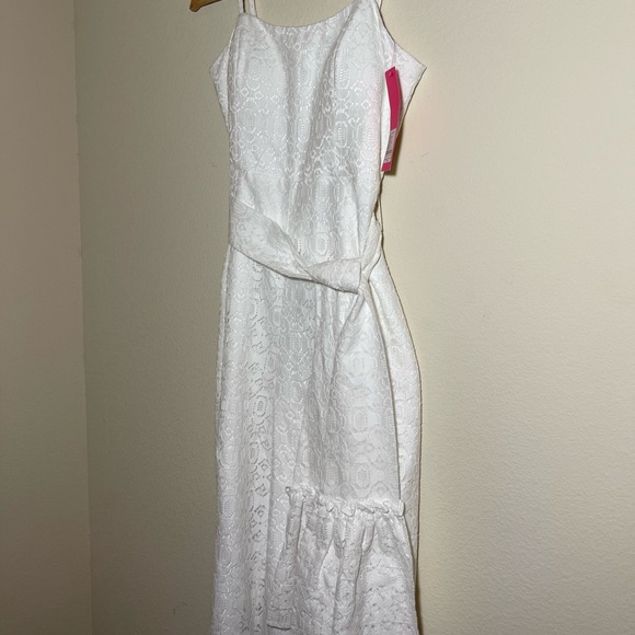 NWT Lilly Pulitzer Nila Jumpsuit Resort White Lace - Picture 3 of 7